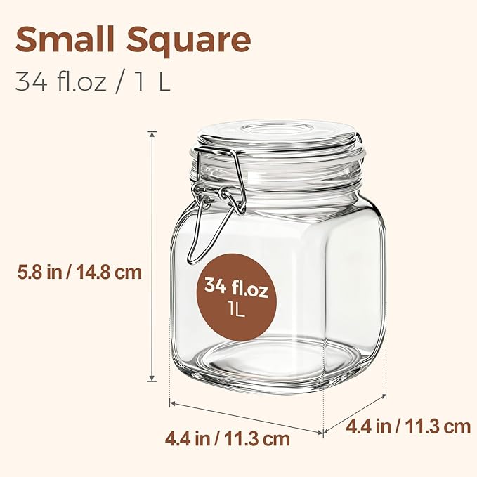 ComSaf Airtight Glass Canister Set of 3 - Image 3