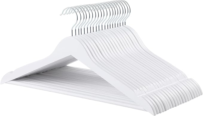 Amazon Basics Durable Wooden Clothes Hangers by AmazonBasics