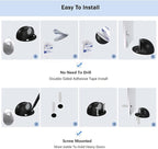 Magnetic Door Stoppers, No Drill Door Stops Magnetic Floor Mount Door Stopper - Image 6