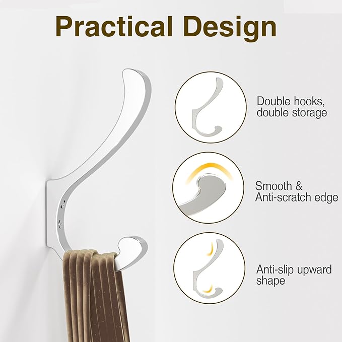 Coat Hooks for Hanging Heavy Duty - Image 4