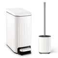 Bathroom Trash Can with Toilet Brush by TrashAid