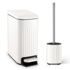 Bathroom Trash Can with Toilet Brush by TrashAid