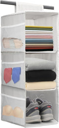 PetsHome 3-Shelf Hanging Closet Organizer, Space Saver, Closet Hanging Storage by PetsHome