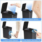 Bathroom Automatic Trash Can 2 Pack 2.2 Gal & 4 Gal Touchless Motion Sensor - Image 6