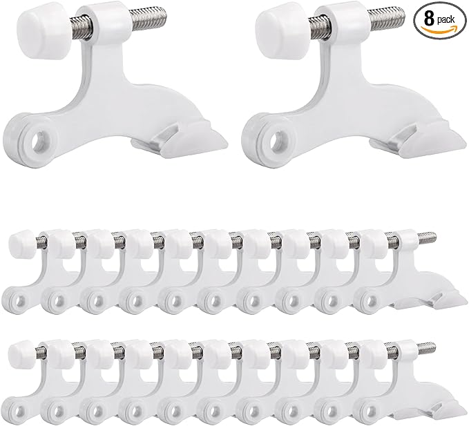 OBTANIM 20 Pack Hinge Pin Door Stopper Heavy Duty Metal Adjustable Door Stops by OBTANIM