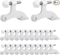 OBTANIM 20 Pack Hinge Pin Door Stopper Heavy Duty Metal Adjustable Door Stops by OBTANIM
