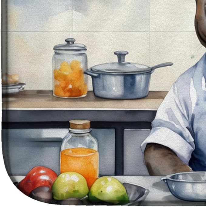 Caroline's Treasures DAC6298DDM Pit Bull Terrier The Chef Dish Drying Mat - Image 4