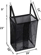 ALYER Wall Hanging Mesh Laundry Hamper, Poolside Toy Storage Baskets - Image 2