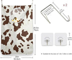 Hanging Laundry Hamper with Stainless Steel Hooks, Oxford Fabric Printing Door - Image 3