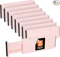 Lifewit 8 Pack 4" High Drawer Dividers 28-43.5cm/11-17" Adjustable Drawer by Lifewit