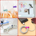 Rich&Ray Magnetic Reusable Silicone Cable Ties, Phone Cord Holder, Magnetic - Image 3