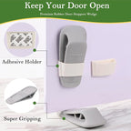 Fursafe&Q Rubber Door Stoppers for Bottom of Door, Door Stop Wedge - Image 3