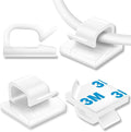 100Pcs Cable Clips, Adhesive Cable Organizer Cord Holder Wire Clip Wire by suoundey