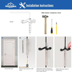 HOMOTEK 4 Pack Hinge Pin Door Stoppers, Hing Door Stops, Adjustable Deluxe - Image 5