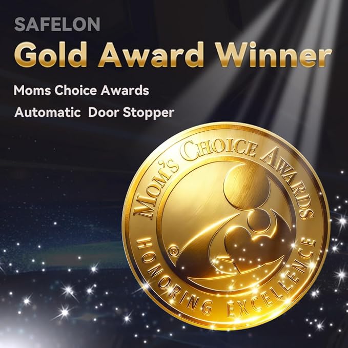 SAFELON 4 PCS Baby Safety Automatic Door Stopper, Automatic Door Finger Guards - Image 2
