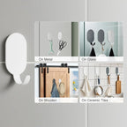 Sticky Adhesive Hooks for Hanging, Stainless Steel Hooks, Key Hooks, Towel Hooks - Image 7