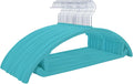 MIZGI Premium Velvet Hangers 50 Pack Heavyduty- Non Slip No Shoulder Bump Suit by MIZGI
