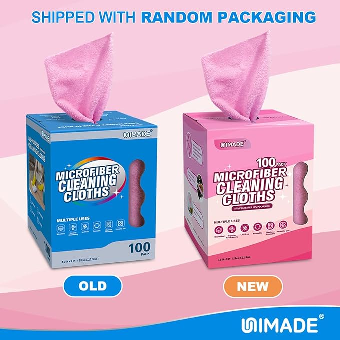 Microfiber Cleaning Cloth, 100 Sheets Microfiber Towels - Image 2