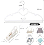 Plastic Hangers 30 Pack, Cute Hangers Ultra Thin Space Saving - Image 2