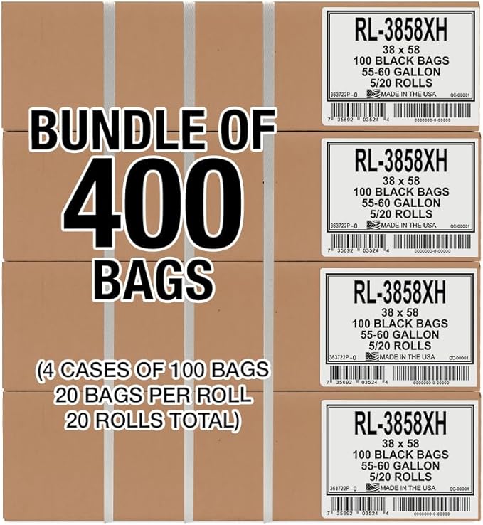 Aluf Plastics 55 Gallon Trash Can Liners - Image 8