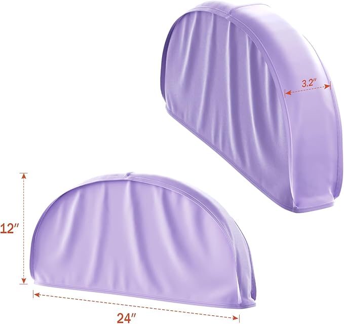 Univivi 12 Inch Satin Garment Shoulder Covers - Image 2