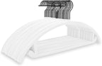 MIZGI Premium Velvet Hangers 50 Pack Heavyduty- Non Slip No Shoulder Bump Suit by MIZGI