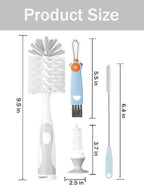 5 in 1 Cleaning Brush Set, Anivona Bottle Brush Cleaner, Water Bottle Brushes - Image 2