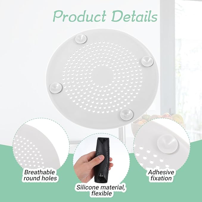 4Pcs Silicone Drain Covers Round Hair Drain Catcher - Image 7