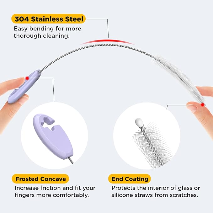 Straw Brush Set, 4 Piece Cleaner Kit - Image 4