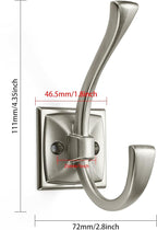khtumeware Wall Hooks, 2 Pack Coat Hooks Hardware Towel Hooks - Image 2