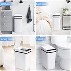 Bathroom Trash Cans with Lid 2 Pack 2.2 Gallon Touchless Automatic Motion - Image 9