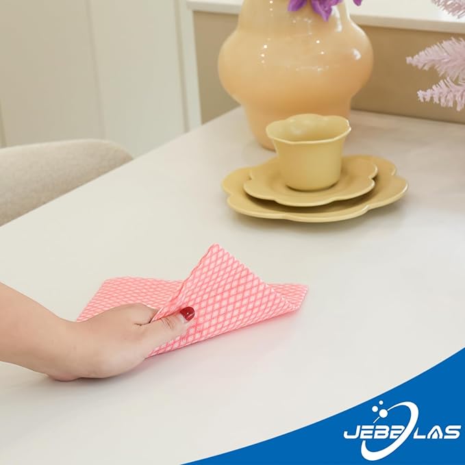 JEBBLAS Disposable Dish Towels and Cloths, Reusable Wipes - Image 8