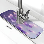 Purple Butterfly Kitchen sink faucet pad, strong water absorption, anti slip by Unknown