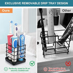 Toothbrush Holders for Bathrooms, Stainless Steel Bathroom Toothbrush Holder - Image 3