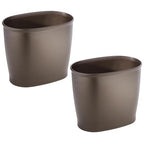 iDesign Slim Plastic Bathroom Trash Can, Small Garbage Bin - Image 8