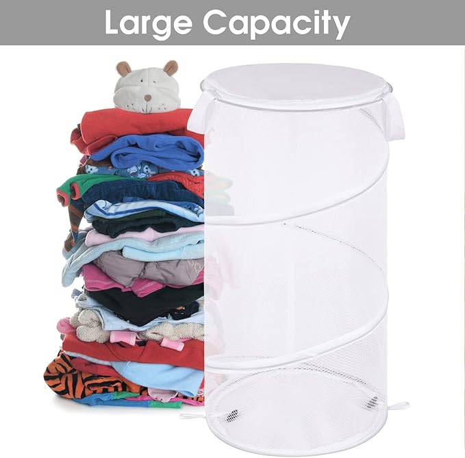 BATTOO 2 Pack Large Collapsible Laundry Basket - Image 4