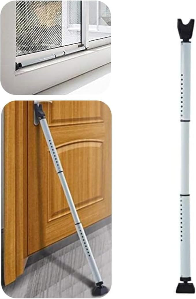 2-in-1 Door Security Bar & Sliding Patio Door Stopper Security Jammer Bar Child by Prosecurloc