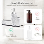 zccz Soap Dispenser with Sponge Holder and Brush Holder, Marble Pattern Kitchen - Image 3