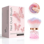 ANGNYA Nail Dust Brush, Rose Nail Art Dust Powder Remover Brush - Image 2