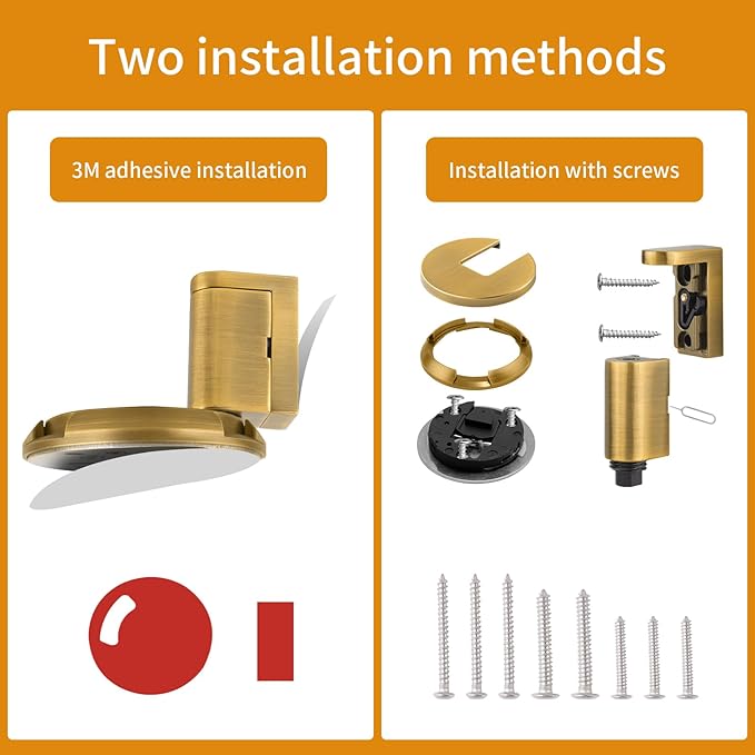 Bak Bo Windproof Door Stoppers 3 Pack Adjustable Bottom of Door Holder Indoor - Image 2