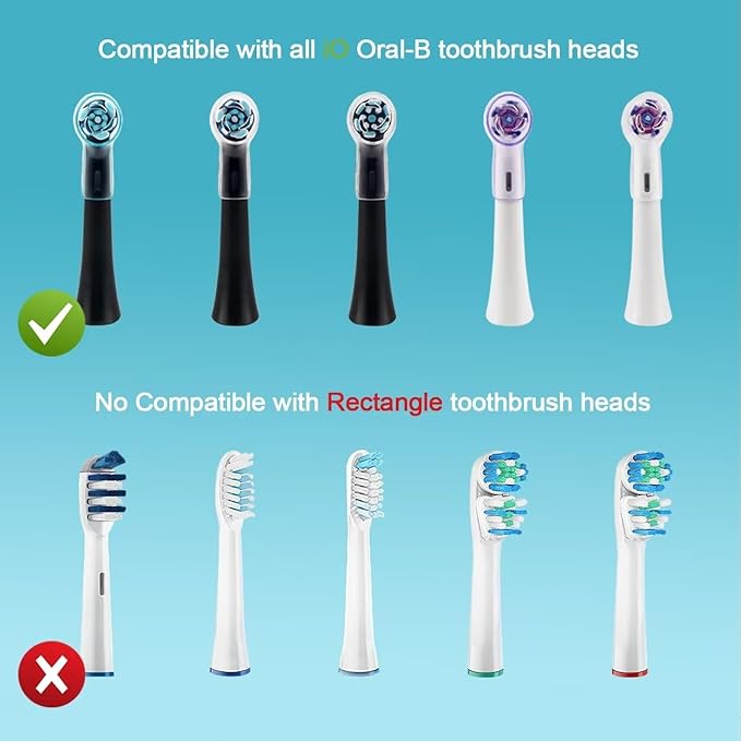 6 Pack Toothbrush Heads Dustproof Cover Compatible - Image 2