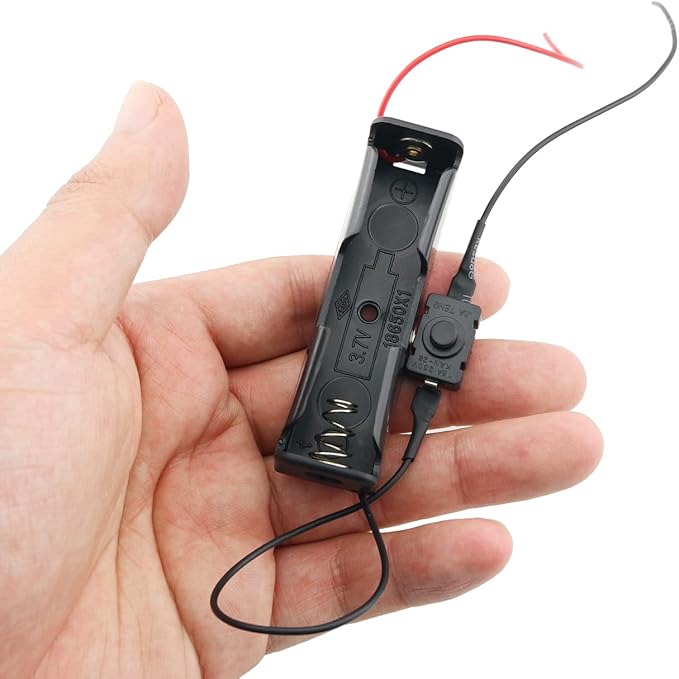 3.7V 18650 Battery Holder 3PCS Single Slot 18650 Battery Case Box - Image 5