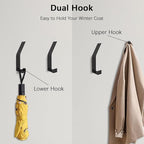 6 Pack Coat Hooks Wall Mount - Image 6