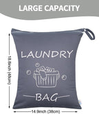 babygoal Travel Laundry Bags 2 Pack, Gym and Swimming-Washable Waterproof Wet - Image 2