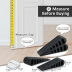 JQK Rubber Door Stopper Wedge, Wooden Floor, DSB61-BK-P9 - Image 2