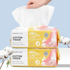 Disposable Face Towel 200 Cont, 7.9"X7.9"Clean Face Towelettes by POMPOMLIFE