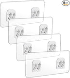 cobee 8 Pcs Shower Caddy Adhesive Replacement, Shower Adhesive Hooks Wall Hooks by Unknown