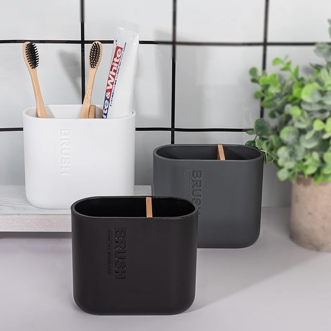 Toothbrush Holders Bamboo Electric Toothbrush Holder Bathroom Storage Organizer - Image 7