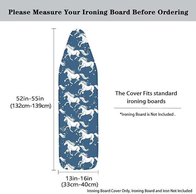 Horse Standard Ironing Board Cover Iron Pad Covers - Image 5