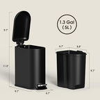 CEROELDA Small Bathroom Trash Can - Image 6